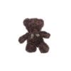 dark brown teddy bear with bow plush stuffed animal 10in