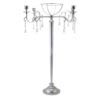 30" Iron Candelabra Silver