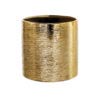 gold ceramic etch cylinder vase for florals 5x5