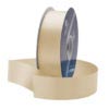 beige waterproof poly-satin ribbon 1.375in