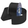 black waterproof poly-satin ribbon 2.75in