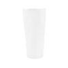 ceramic white beaker flower vase