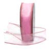 light pink wired sheer ribbon 1.5in