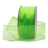 lime green wired sheer ribbon 2.4in