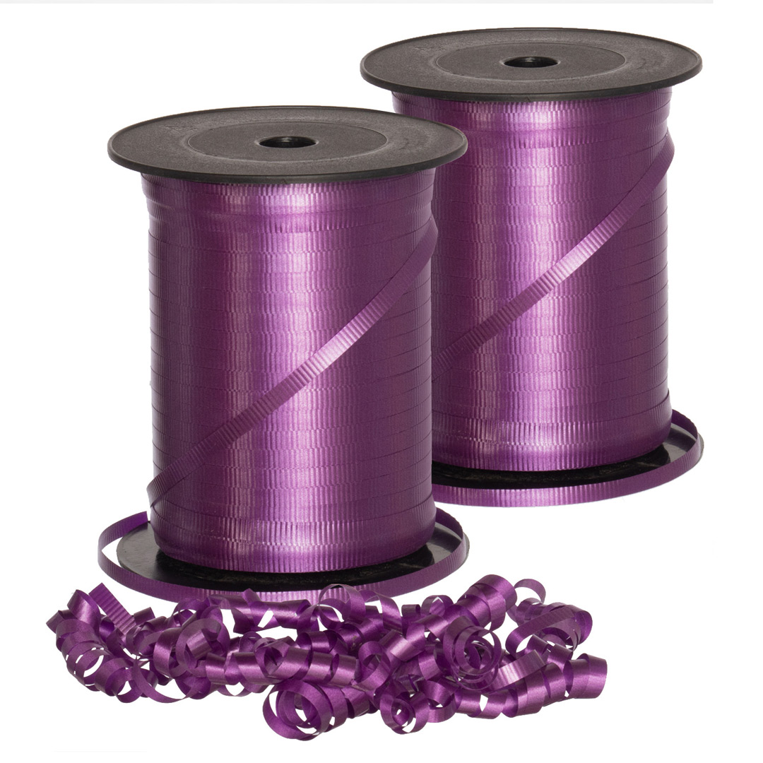 Purple Waterproof Curling Ribbon 3/16 x 500yds - Fisch Floral Supply