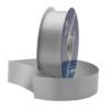 silver waterproof poly-satin ribbon 1.375in