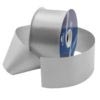 silver waterproof poly-satin ribbon 2.75in