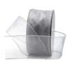 silver wired sheer ribbon 2.4in