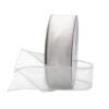 white wired sheer ribbon 1.5in