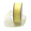 yellow wired sheer ribbon 1.5in