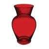 red classic urn vase 11x5